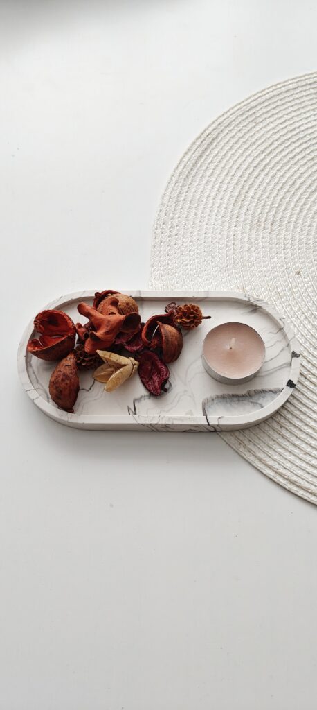 kinga creates podstawka z gipsu polimerowego handmade