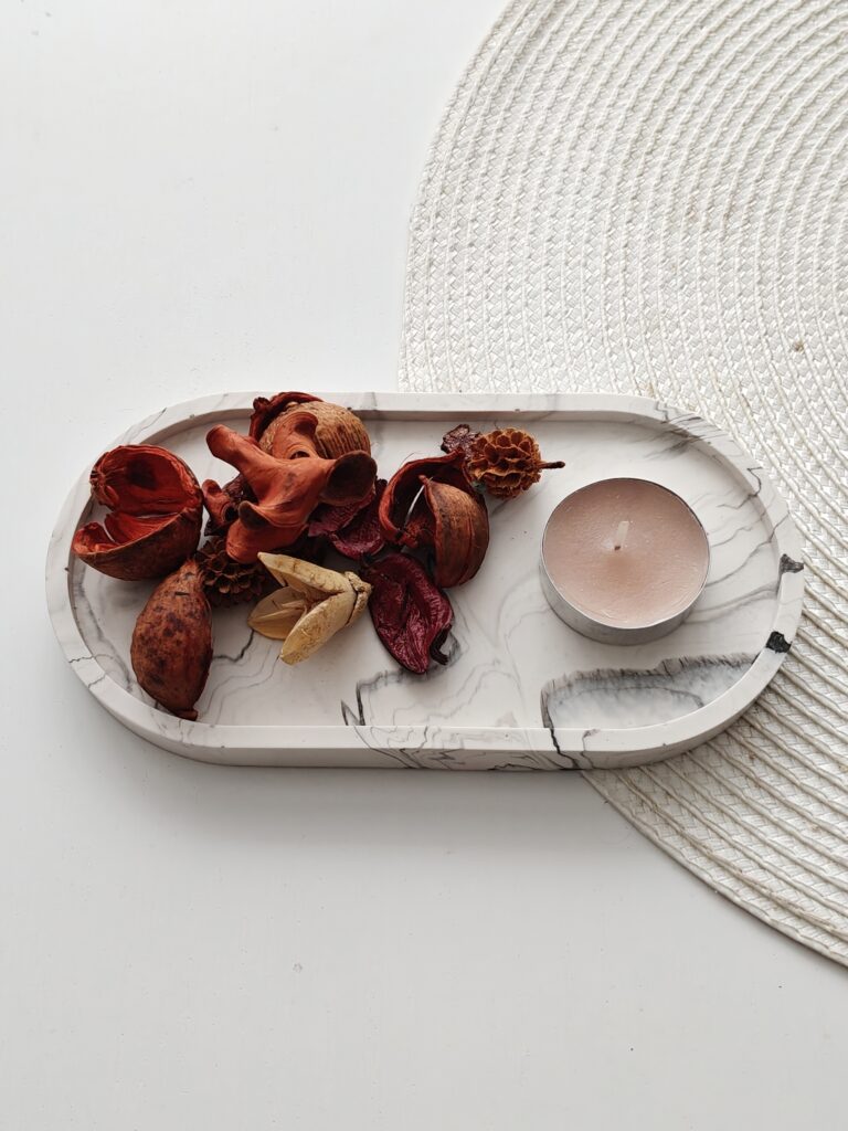 kinga creates podstawka z gipsu polimerowego handmade