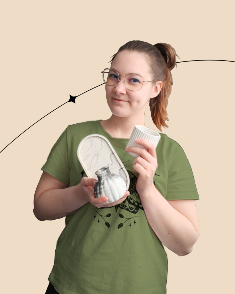 kinga creates dekoracje z gipsu polimerowego handmade